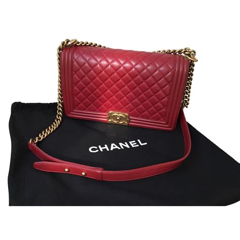 chanel small boy bag red|Chanel Red Boy Bag .